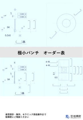 極小パンチオーダー表